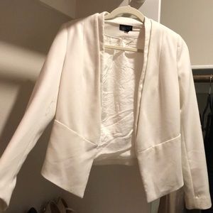 Topshop white blazer